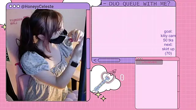 HoneyyCeleste online show from July 2026 06:15:02 PM