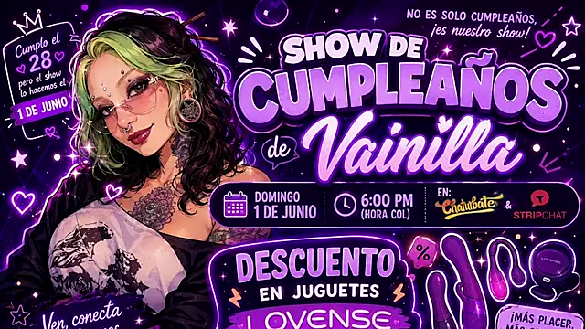 vainilla doll online show from June 2026 02:38:01 AM