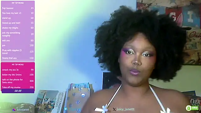 juicy janet online show from March 2026 05:38:02 PM