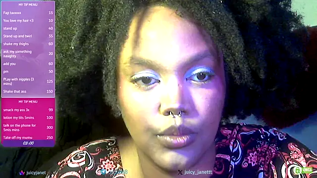 juicy janet online show from March 2026 06:12:01 PM