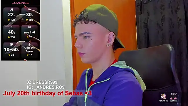 sebascuterouss online show from July 2026 12:44:01 PM