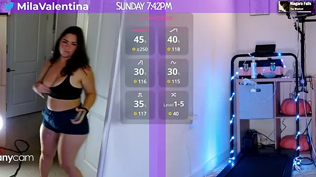 Snapshot of MilaValentina chatting on February 2025 12:43:01 AM MilaValentina online show from February 2025 12:43:01 AM