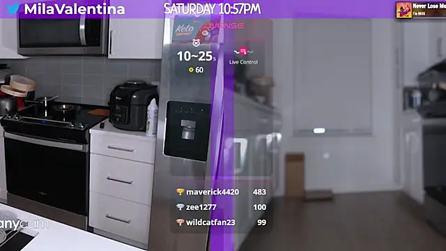 Snapshot of MilaValentina chatting on March 2025 02:06:02 AM MilaValentina online show from March 2025 02:06:02 AM