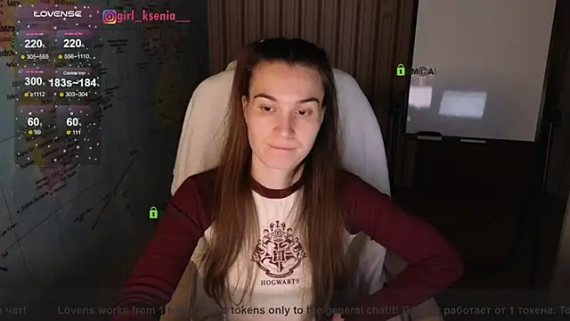 Girl Ksenia online show from February 2025 09:15:01 PM