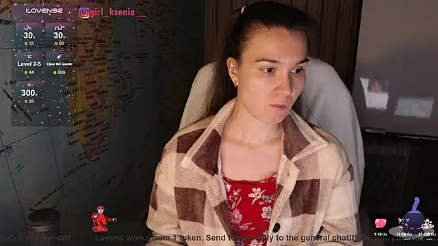Girl Ksenia online show from February 2025 10:21:01 PM