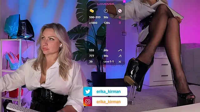 Erika Kirman online show from June 2026 10:07:01 AM