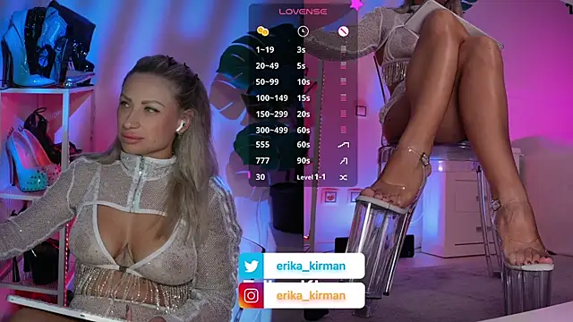 Erika Kirman online show from July 2026 09:37:02 AM