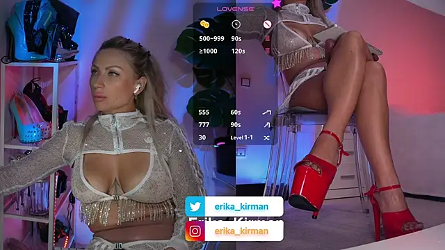 Erika Kirman online show from July 2026 03:21:02 PM