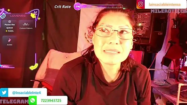 Snapshot of LaInsaciableIntensa chatting on June 2026 01:39:01 AM LaInsaciableIntensa online show from June 2026 01:39:01 AM