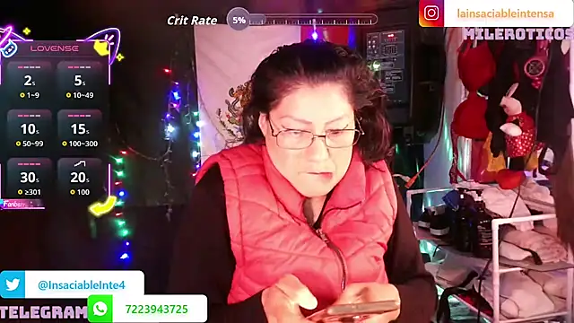 Snapshot of LaInsaciableIntensa chatting on June 2026 03:25:01 AM LaInsaciableIntensa online show from June 2026 03:25:01 AM