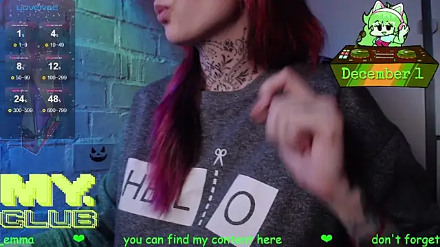 Witch Emma online show from December 2025 09:31:02 PM