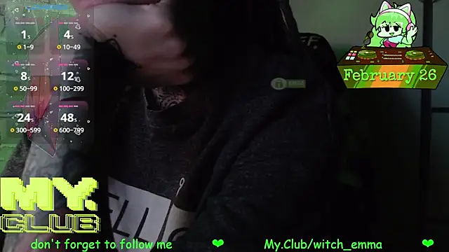 Witch Emma online show from February 2026 09:52:02 AM