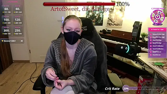 ArtofSweet online show from July 2026 07:02:02 PM